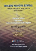 Prosiding Kolokium Siswazah : Sarjana Islam Bersama Arus Pembangunan Negara