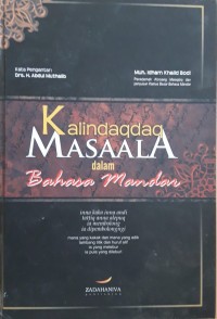 Kalindaqdaq Masaala dalam Bahasa Mandar