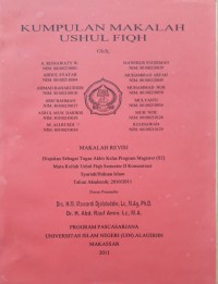 Kumpulan Makalah : Ushul Fiqh