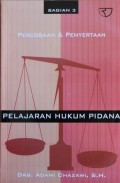 PELAJARAN HUKUM PIDANA