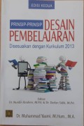 Prinsip-prinsip desain pembelajaran disesuaikan dengan kurikulum pembelajaran